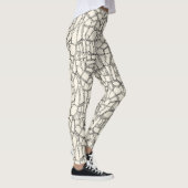 BROKEN zwart-wit Leggings (Rechts)