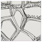 BROKEN zwart-wit Stof (Close Up)