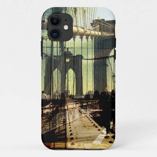 Broklyn bridge collage, NYC Case-Mate iPhone Case (Achterkant)