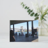 broklyn brug over de zuidzeehaven briefkaart (Staand voorkant)