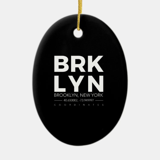 broklyn keramisch ornament (Voorkant)