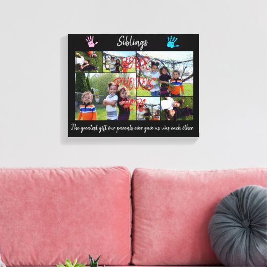 brokstukken canvas afdruk (Insitu (Woonkamer))