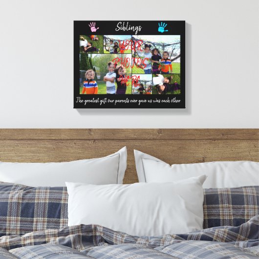 brokstukken canvas afdruk (Insitu (Slaapkamer))