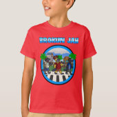 Brokun Jah over pianospel T-shirt (Voorkant)