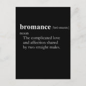 BROMANCE (definitie) Briefkaart (Voorkant)