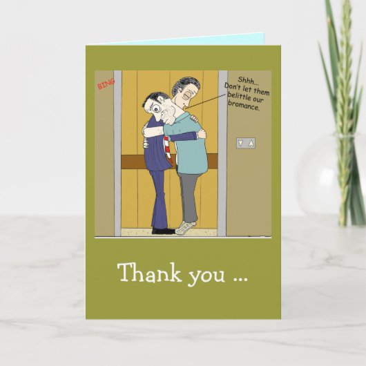 Bromance-Kaart Bedankkaart (Voorkant)