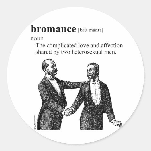 BROMANCE RONDE STICKER (Voorkant)