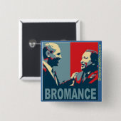 Bromance. Vierkante Button 5,1 Cm (Voorkant /achterkant)