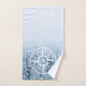 Brombalmonogram wintersparren bad handdoek (Handdoek)