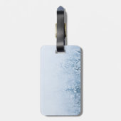 Brombalmonogram wintersparren bagagelabel (Achterkant verticaal)