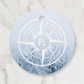 Brombalmonogram wintersparren bedankjes labels (Achterkant)