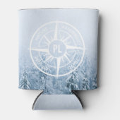 Brombalmonogram wintersparren blikjeskoeler (Voorkant)