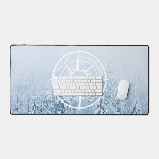 Brombalmonogram wintersparren bureaumat (Keyboard & Muis)