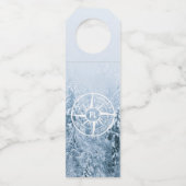 Brombalmonogram wintersparren flessenhanger (Voorkant)