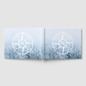 Brombalmonogram wintersparren gastenboek (Volledig)