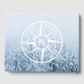 Brombalmonogram wintersparren gastenboek (Achterkant)