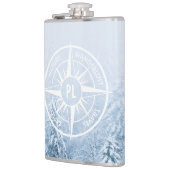 Brombalmonogram wintersparren heupfles (Links)