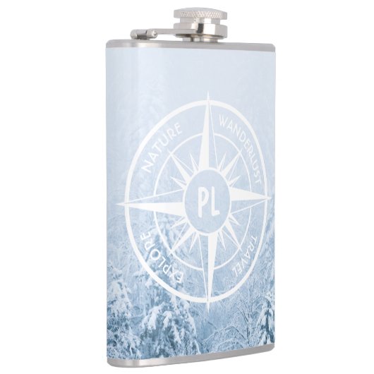 Brombalmonogram wintersparren heupfles (Rechts)