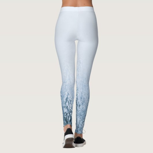 Brombalmonogram wintersparren leggings (Achterkant)