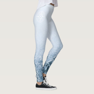 Brombalmonogram wintersparren leggings