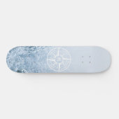 Brombalmonogram wintersparren persoonlijk skateboard (Horizontaal)