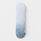 Brombalmonogram wintersparren persoonlijk skateboard (Voorkant)