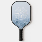 Brombalmonogram wintersparren pickleball paddle (Achterkant)