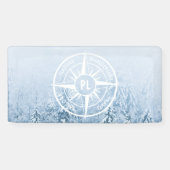 Brombalmonogram wintersparren spandoek (Horizontaal)