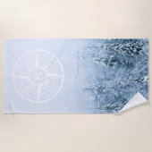 Brombalmonogram wintersparren strandlaken (Voorkant)