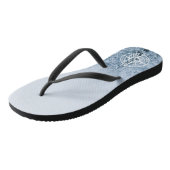 Brombalmonogram wintersparren teenslippers (Schuin)