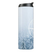 Brombalmonogram wintersparren thermosbeker (Gedraaid links)
