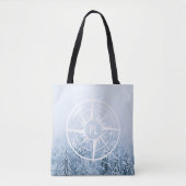 Brombalmonogram wintersparren tote bag (Voorkant)