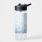 Brombalmonogram wintersparren waterfles (Links)