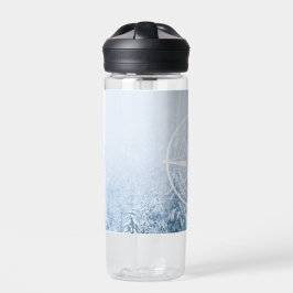 Brombalmonogram wintersparren waterfles