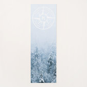 Brombalmonogram wintersparren yogamat (Voorkant)