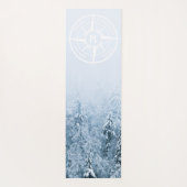 Brombalmonogram wintersparren yogamat (Achterkant)