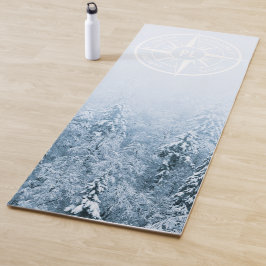 Brombalmonogram wintersparren yogamat