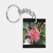 Bromelia Bloem Sleutelhanger (Voorkant Links)
