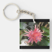 Bromelia Bloem Sleutelhanger (Voorkant)