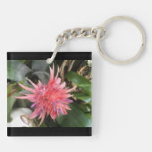 Bromelia Bloem Sleutelhanger (Achterkant)