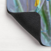 Bromeliad Blossom op blauw Muismat (Hoek)