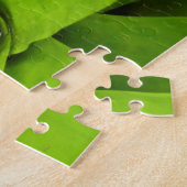 Bromeliad Green Botanische fotografie Legpuzzel (Zijkant)