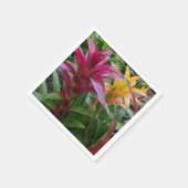 Bromeliad papieren servet (Hoek)