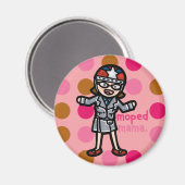 Bromfiets mama magneet. magneet (Voorkant / Achterkant)