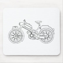 Bromfiets PUCH MS 50 Motor Scooter Blauwdruk