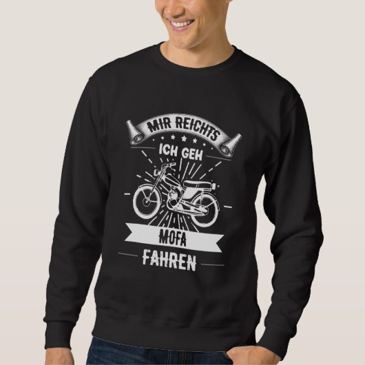 Bromfiets scooter mokick twee wiel bromfiets scoot trui (Voorkant)