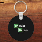 Bromine And Barium Periodic Table Chemistry Elemen Sleutelhanger (Voorkant)