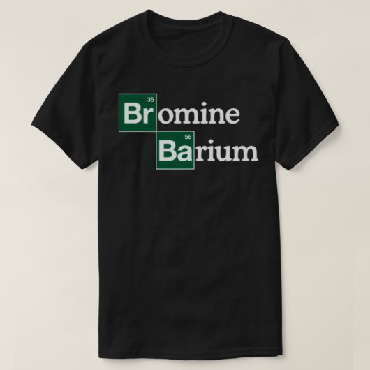 Bromine en Barium Funny Science T-shirt (Design voorkant)