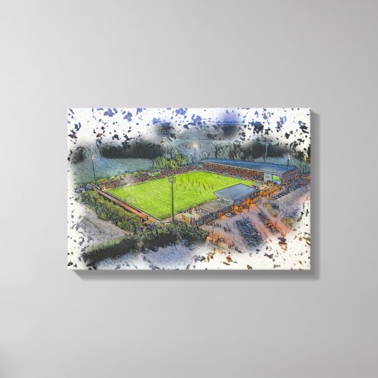 Bromley FC Hayes Lane Stadion Matchday Canvas Afdruk (Voorkant)