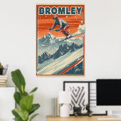 Bromley Mountain: Een ski-Poster Poster (Thuiskantoor)
